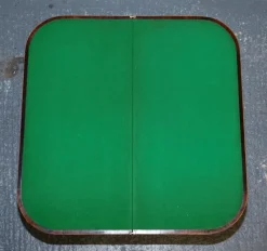Pamono Georgian Folding Games Table with Brass Castors><noscript><img width=