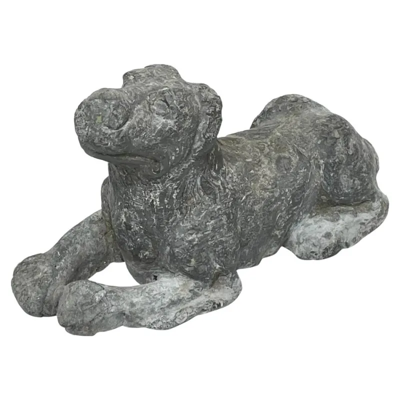 Hot Pamono Georgian Lead Hound Dig Sculpture, 1760