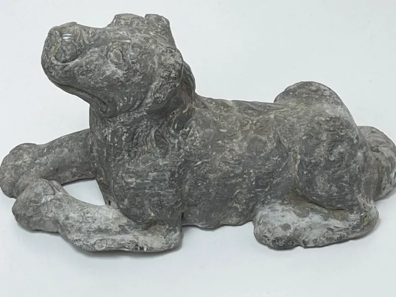 Hot Pamono Georgian Lead Hound Dig Sculpture, 1760