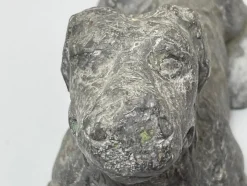 Hot Pamono Georgian Lead Hound Dig Sculpture, 1760