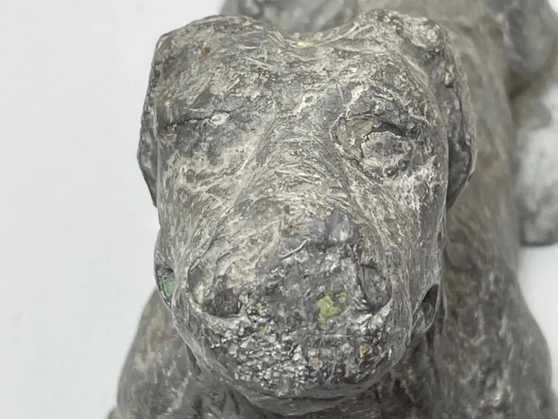 Hot Pamono Georgian Lead Hound Dig Sculpture, 1760