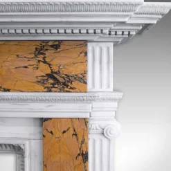 Online Pamono Georgian Revival Marble Fireplace, 1980s