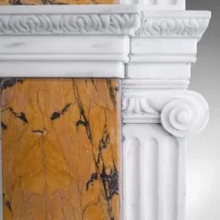 Online Pamono Georgian Revival Marble Fireplace, 1980s