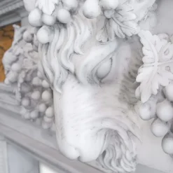 Online Pamono Georgian Revival Marble Fireplace, 1980s