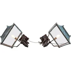 Pamono Georgian Verdigris Lanterns, 1800, Set of 2