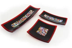 Sale Pamono Geox Q20 Murano Glass Plate by Stefano Birello for VeVe Glass, 2019