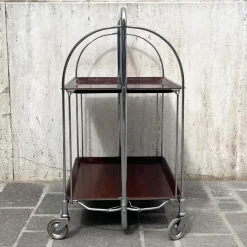 Pamono Gerlinol Folding Trolley, Germany, 1960s> Serving Bar Carts & Trolleys