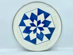 Pamono German Art Deco Ceramic Round Serving Tray, 1940s><noscript><img width=