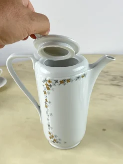 Pamono German Bareuther Bavaria Coffee Service, 1980s, Set of 13><noscript><img width=