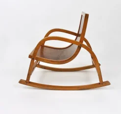 Pamono German Bauhaus Children's Rocking Chair in Bentwood, 1950s><noscript><img width=