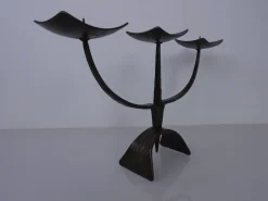 Pamono German Brutalist Iron Candleholder, 1960s> Candleholders