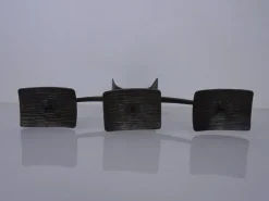Pamono German Brutalist Iron Candleholder, 1960s><noscript><img width=