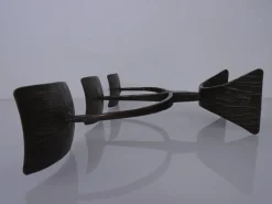 Pamono German Brutalist Iron Candleholder, 1960s><noscript><img width=