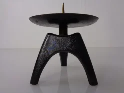 Online Pamono German Brutalist Iron Candleholder, 1960s