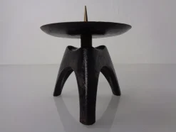 Online Pamono German Brutalist Iron Candleholder, 1960s
