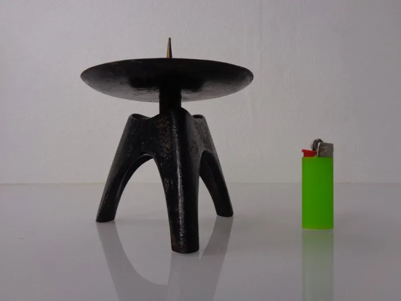Online Pamono German Brutalist Iron Candleholder, 1960s