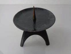 Online Pamono German Brutalist Iron Candleholder, 1960s