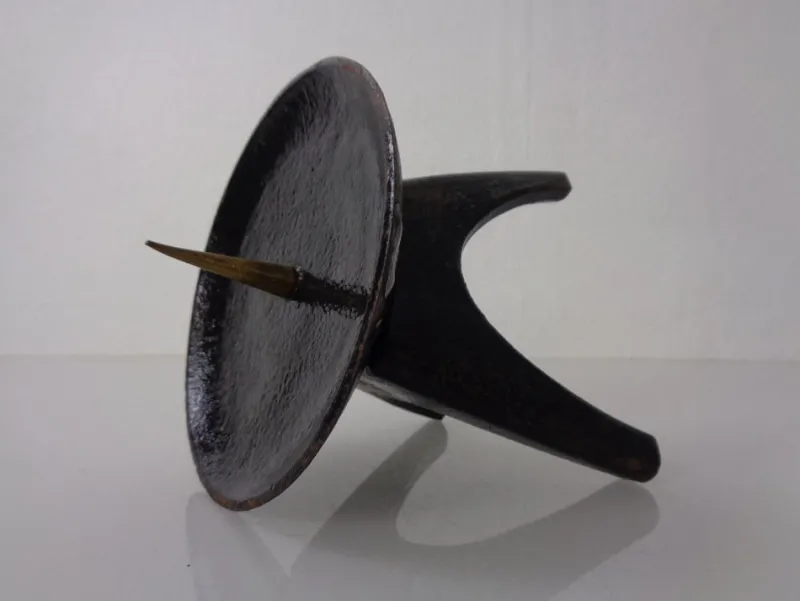 Online Pamono German Brutalist Iron Candleholder, 1960s