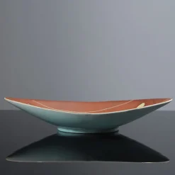 Pamono German Ceramic Dish by Bodo Mans for Bay Keramik, 1960s><noscript><img width=