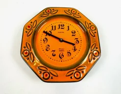 New Pamono German Ceramic Kitchen Wall Clock from Elomatic, Europa, 1960s