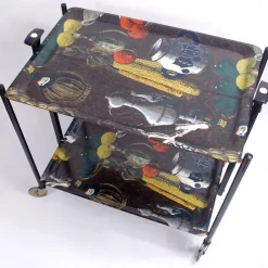Pamono German Gerlinol Bar Cart from Bremshey & Co., 1960s> Serving Bar Carts & Trolleys