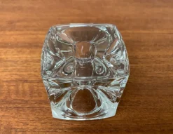 Online Pamono German Ice Cube Candle Holder in Glass from Peill & Putzler, 1970s
