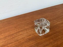 Online Pamono German Ice Cube Candle Holder in Glass from Peill & Putzler, 1970s
