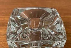 Online Pamono German Ice Cube Candle Holder in Glass from Peill & Putzler, 1970s