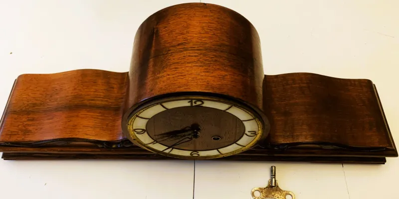 Clearance Pamono German Juba B 14 Mantel Clock, 1920s-1940s
