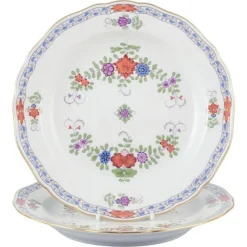 Pamono German Kakiemon Porcelain Plates from Meissen, Set of 2> Dinner Plates & Bowls