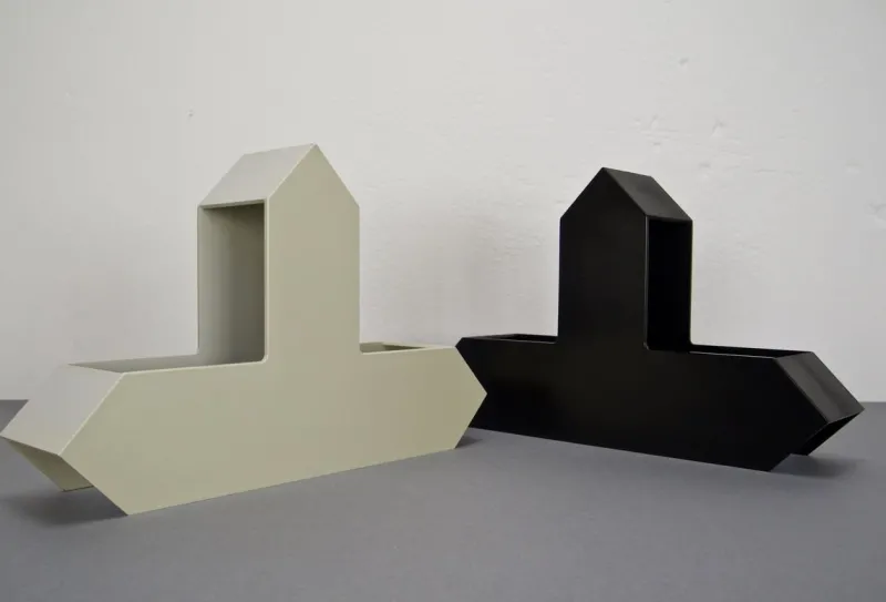 Pamono German Magazine Racks by Walter Zeischegg for Helit, 1970s, Set of 2> Magazine Racks