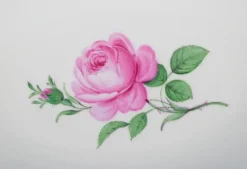 Clearance Pamono German Oval Pink Rose Bowls in Porcelain from Meissen, 1920s, Set of 2