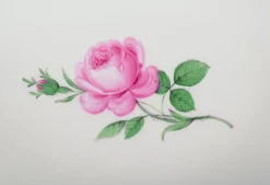 Clearance Pamono German Oval Pink Rose Bowls in Porcelain from Meissen, 1920s, Set of 2