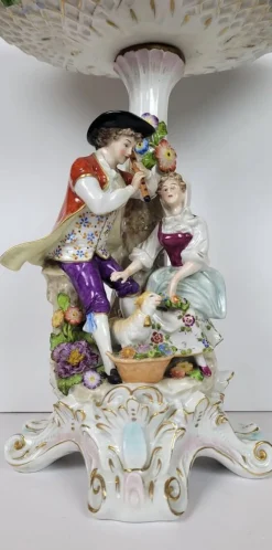 Pamono German Porcelain Centerpiece><noscript><img width=