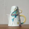 Pamono German Postmodern VIP Collection Teapot or Coffeepot with Cup by Seltmann Weiden, Set of 2> Coffee & Tea Service