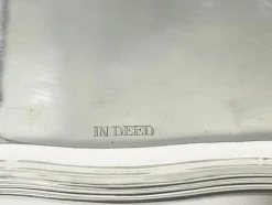 Pamono German Silver Salver with Text><noscript><img width=