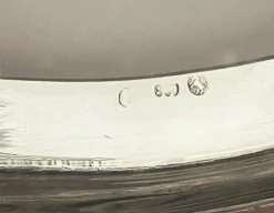 Pamono German Silver Salver with Text><noscript><img width=