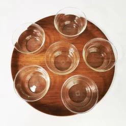 Best Pamono German Tea and Coffee Set by Schott & Gen Mainz Jena Glas, 1970s, Set of 6