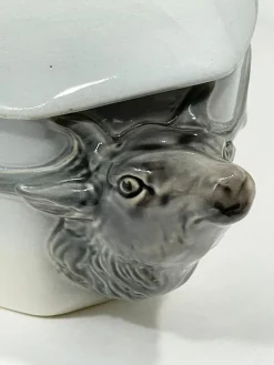 Pamono German Wächtersbach Hunting Plates and Tureen attributed to Carl Bull, 1910s, Set of 13><noscript><img width=