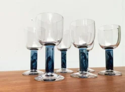 Pamono German Wine Glasses by Regina Kaufmann for Glashagen Hütte, Set of 6> Glassware