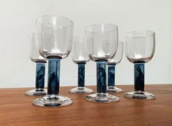 Pamono German Wine Glasses by Regina Kaufmann for Glashagen Hütte, Set of 6><noscript><img width=