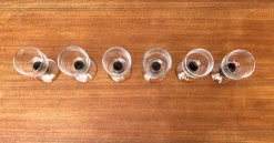 Pamono German Wine Glasses by Regina Kaufmann for Glashagen Hütte, Set of 6><noscript><img width=