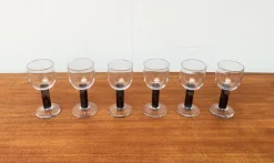 Pamono German Wine Glasses by Regina Kaufmann for Glashagen Hütte, Set of 6><noscript><img width=