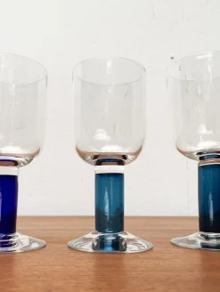 Best Pamono German Wine Glasses by Regina Kaufmann for Glashagen Hütte, Set of 6