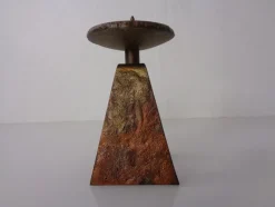Pamono Germn Brutalist Copper and Brass Candleholder, 1960s> Candleholders
