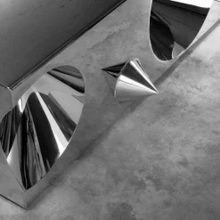 Pamono Get Lost! Bench in Mirror Polished Stainless Steel by Barberini & Gunnell><noscript><img width=