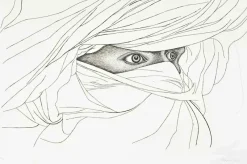 Clearance Pamono Giacomo Porzano, Arab Man, Etching, 1974