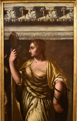 Hot Pamono Giacomo Stella, Allegory of Wisdom, Lady's Portrait, 1600, Oil on Canvas
