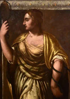 Hot Pamono Giacomo Stella, Allegory of Wisdom, Lady's Portrait, 1600, Oil on Canvas