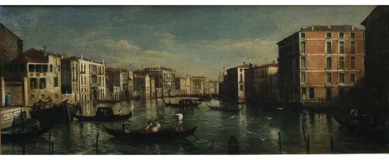 Clearance Pamono Giancarlo Gorini, Venice, Italian School, Oil on Canvas, Framed